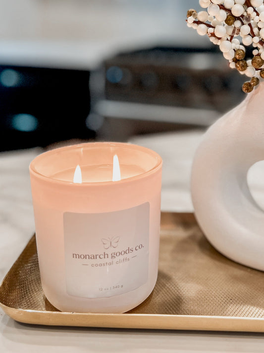 monarch goods co candle in the fragrance coastal cliffs
