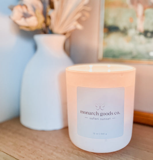 Safari Sunset Candle